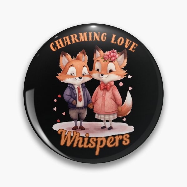 Item preview, Charming Love Whispers. fox portrait designed and sold by FoxVibes.