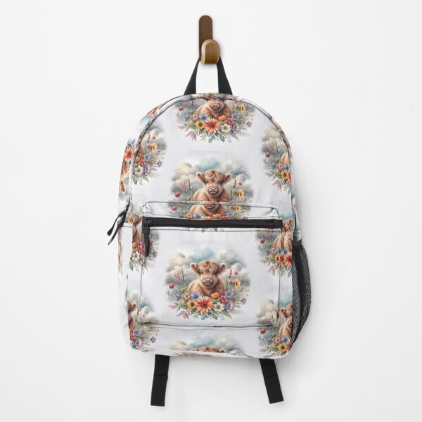 Item preview, Highland Calf Nestled in Beautiful Flowers designed and sold by KerriAlexa Designs.