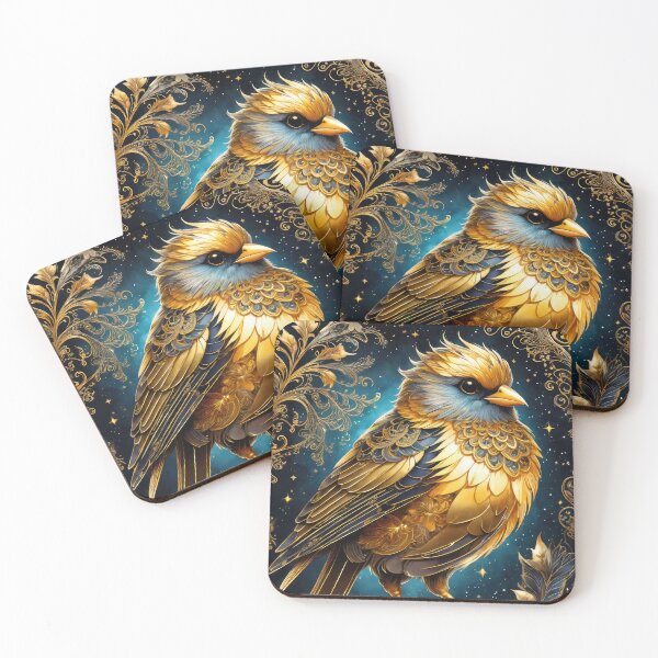 Item preview, Golden Sparrow Bird designed and sold by cyberartstudiox.
