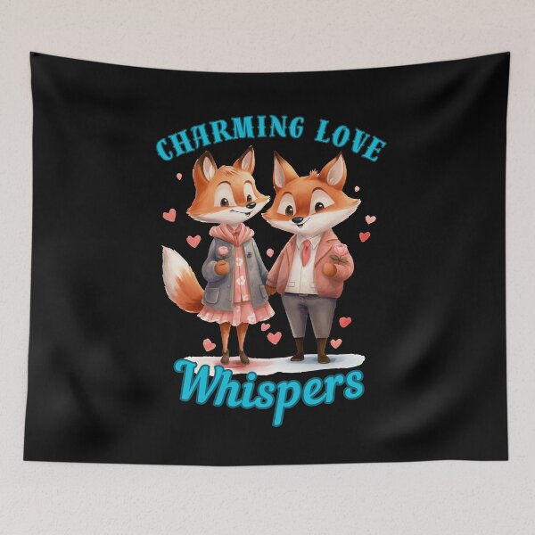 Item preview, Charming Love Whispers. vintage fox designed and sold by FoxVibes.