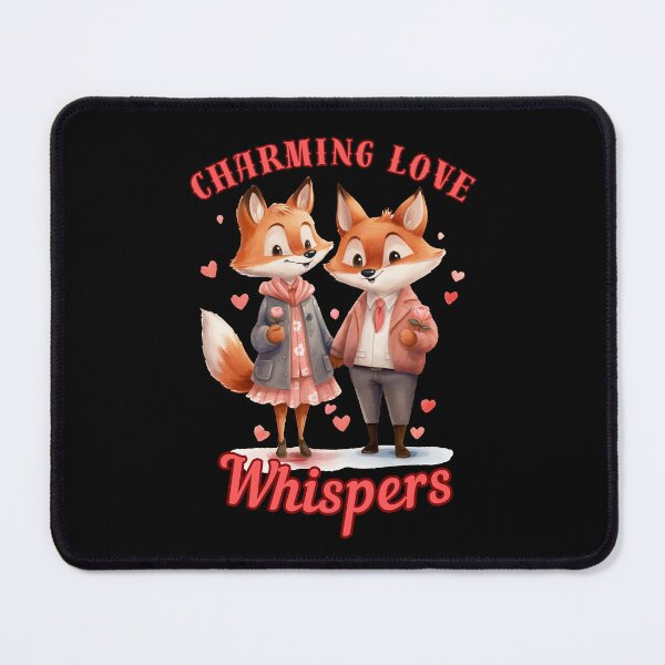 Item preview, Charming Love Whispers. retro fox designed and sold by FoxVibes.