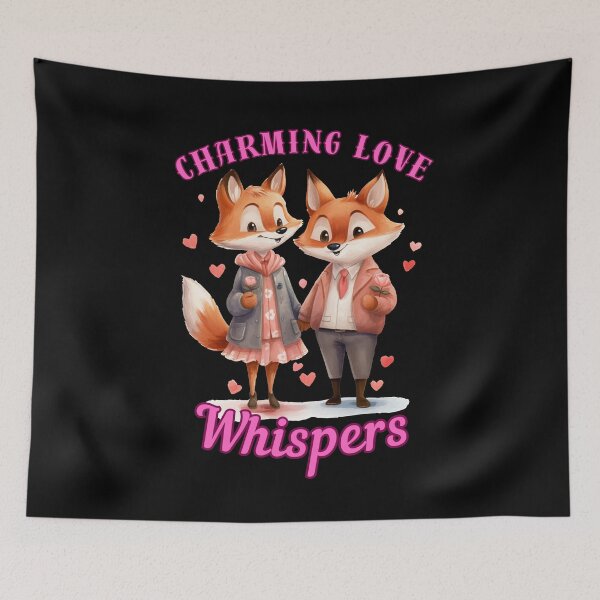 Item preview, Charming Love Whispers. fox foxes designed and sold by FoxVibes.