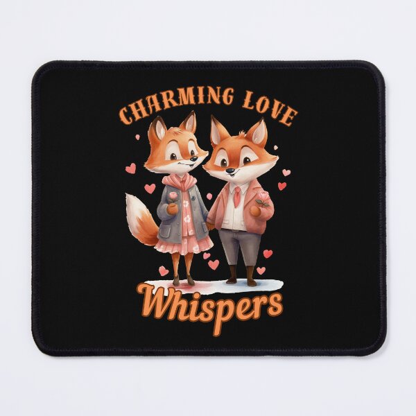 Item preview, Charming Love Whispers. fox watercolor designed and sold by FoxVibes.