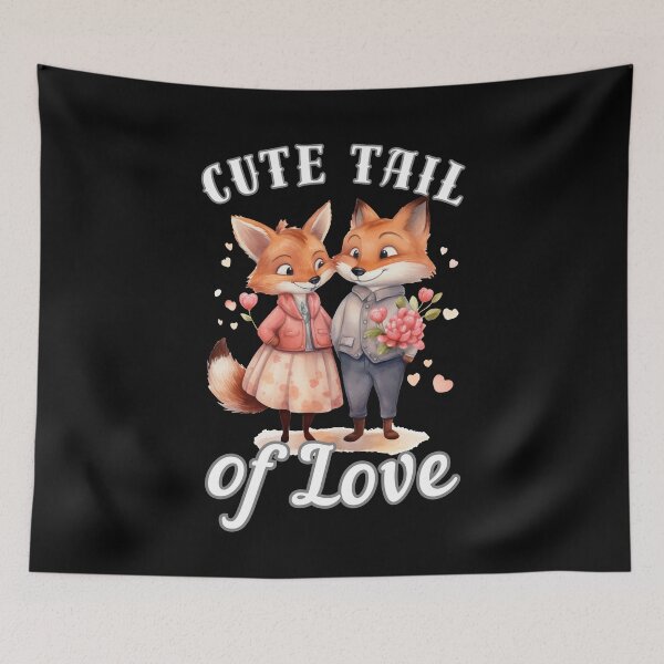 Item preview, Cute Tail of Love designed and sold by FoxVibes.