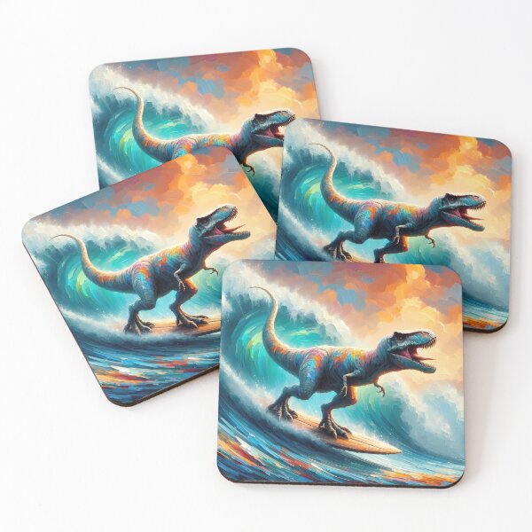 Item preview, Surfing T-Rex designed and sold by TrexAmbassador.