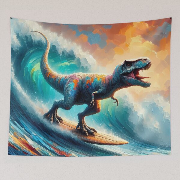 Item preview, Surfing T-Rex designed and sold by TrexAmbassador.