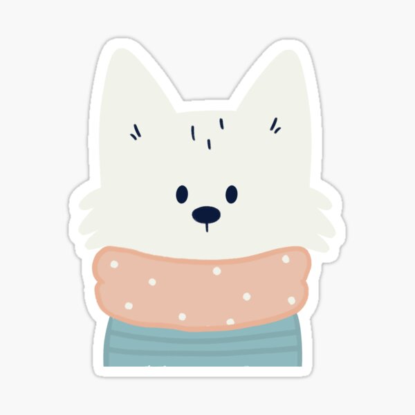 Item preview, arctic fox with buff designed and sold by Irma Bonet.