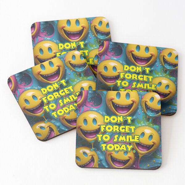 Item preview, Don't Forget To Smile Today Smiley Faces designed and sold by TheArtOfPat.