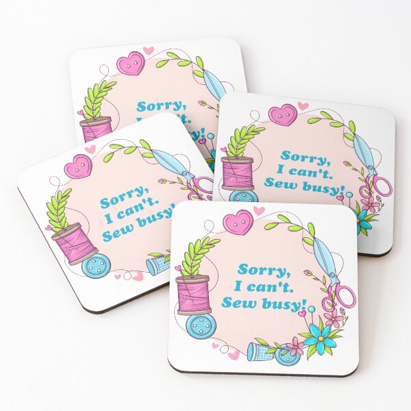 Item preview, Lo siento. No puedo. ¡Coser ocupado! designed and sold by PeacefulHShop.