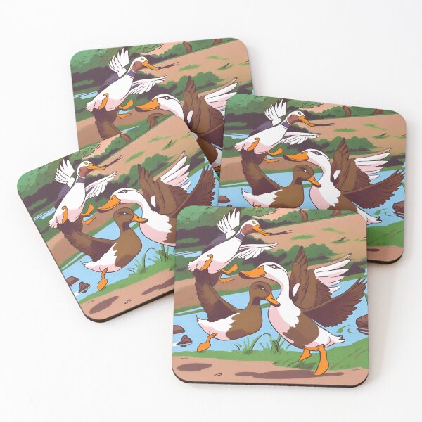 Item preview, Animated Mallards Playing designed and sold by Gaborai.