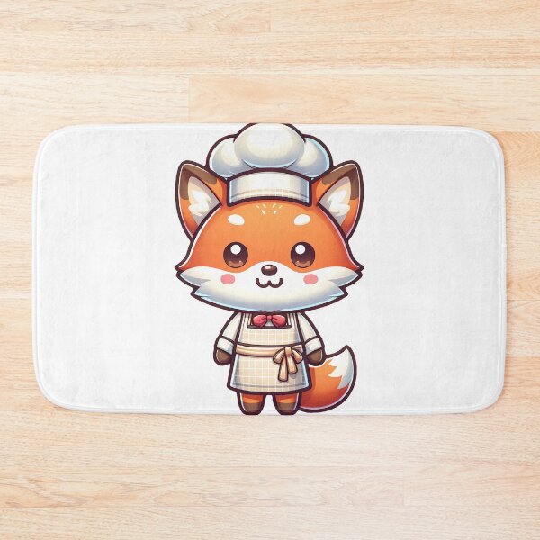 Item preview, Kawaii Fox Chef T-Shirt | Cute Culinary Fox Art | Whimsical Cooking Apparel designed and sold by PuffPuffPrint.