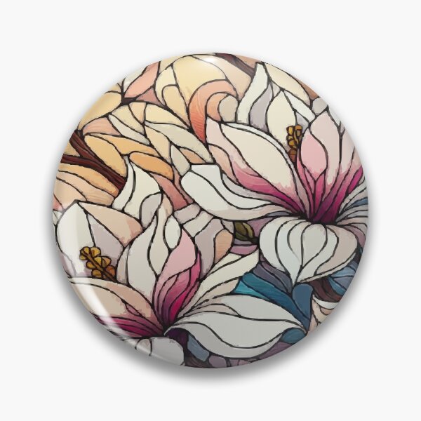 Item preview, Magnolias Stained Glass designed and sold by tanonisdesigs.