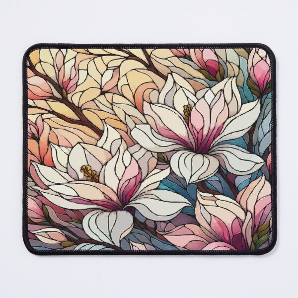 Item preview, Magnolias Stained Glass designed and sold by tanonisdesigs.