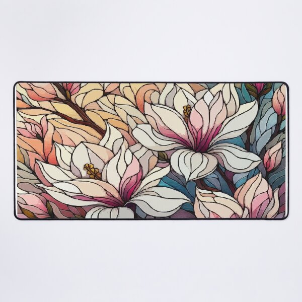 Item preview, Magnolias Stained Glass designed and sold by tanonisdesigs.