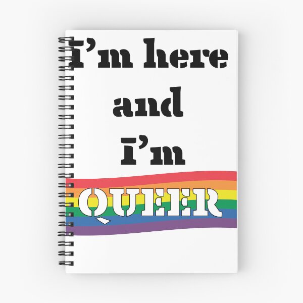 Item preview, I'm Here And I'm Queer designed and sold by BritySpear.