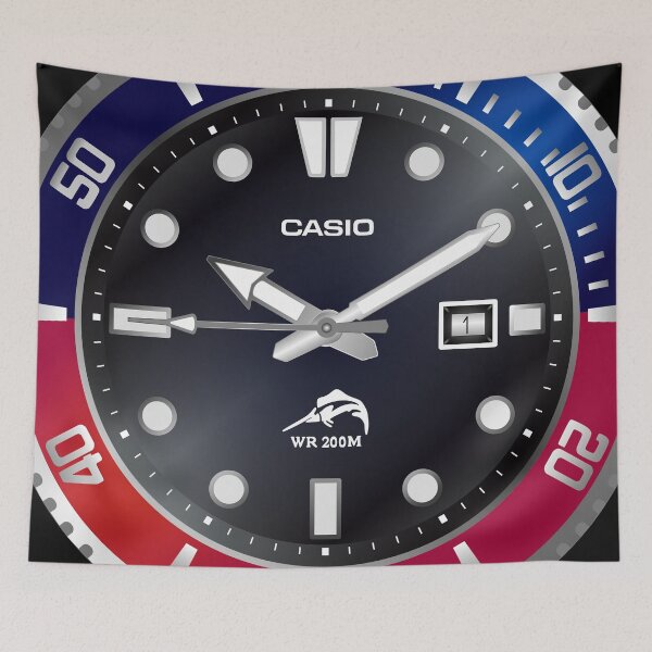 Item preview, Casio Duro Pepsi Vector designed and sold by RadDadArt.