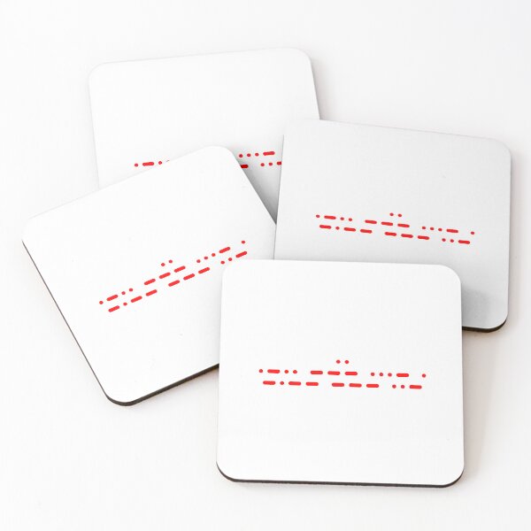 Item preview, I Love You in Red Morse Code Letters designed and sold by AnnSign.