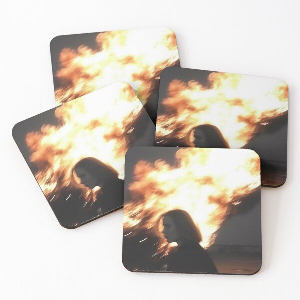 Item preview, burning car with a blonde girl in front designed and sold by nokoryna.