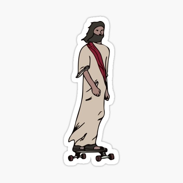 Item preview, Skateboarding Jesus  designed and sold by revsdesign.
