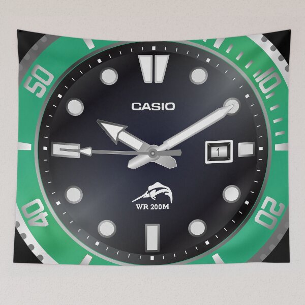 Item preview, Casio Duro Green Vector designed and sold by RadDadArt.