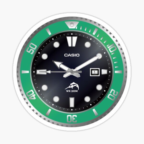 Item preview, Casio Duro Green Vector designed and sold by RadDadArt.