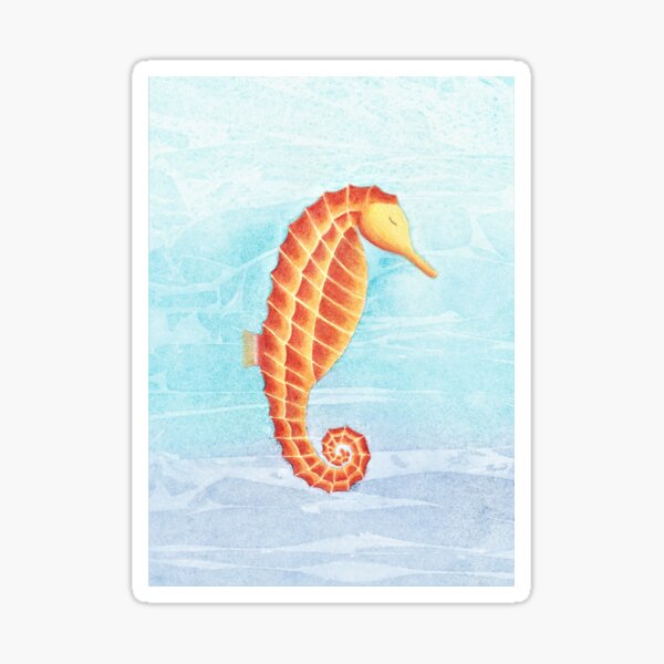 The Peaceful Sleeping Seahorse Sticker