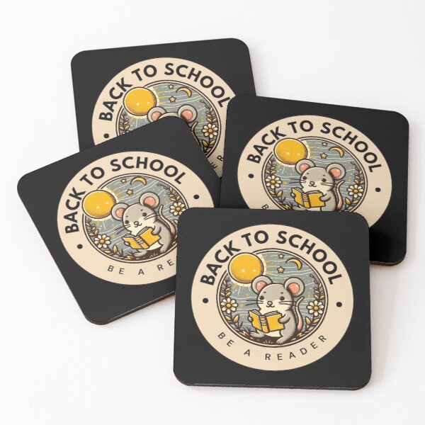 Item preview, Back to school cute mouse reading a book designed and sold by Culmika.