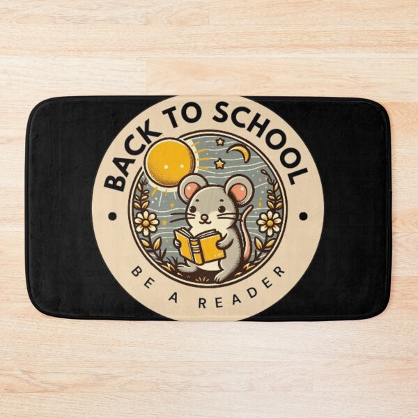 Item preview, Back to school cute mouse reading a book designed and sold by Culmika.