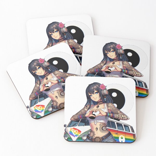 Artikelvorschau, Kawaii, Anime Girl, Feel The Vibe | Catsie Cat entworfen und verkauft von yelkenb.