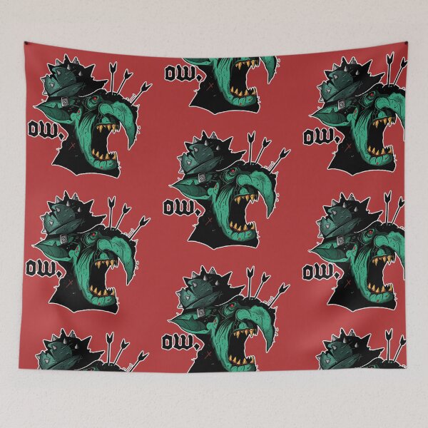 Item preview, Ow, funny goblin head by Goblingoblin designed and sold by GoblinGoblin.