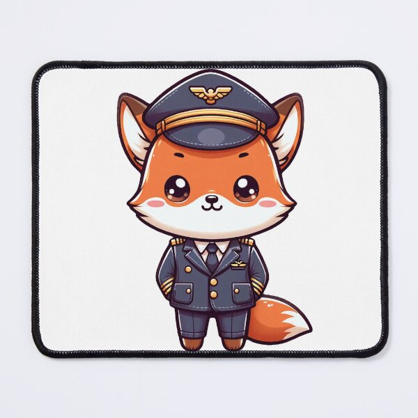 Item preview, Kawaii Foxy Pilot Design | Adorable Fox Aviator Artwork designed and sold by PuffPuffPrint.