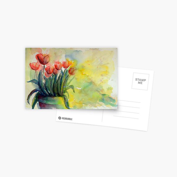 Tulips by Candle Light Postcard