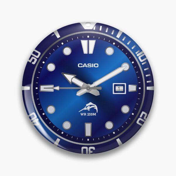 Item preview, Casio Duro Blue Vector designed and sold by RadDadArt.