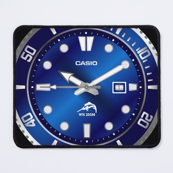 Item preview, Casio Duro Blue Vector designed and sold by RadDadArt.