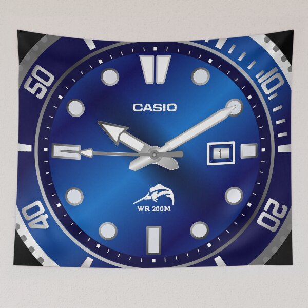 Item preview, Casio Duro Blue Vector designed and sold by RadDadArt.