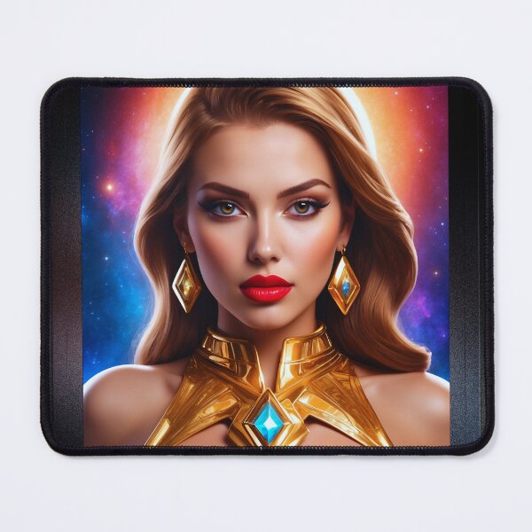 Item preview, An Enchantress Pin Up Girl Poster Art Beautiful AI Concept Art Portrait by Xzendor7 designed and sold by Xzendor7 Digital Art Creations.