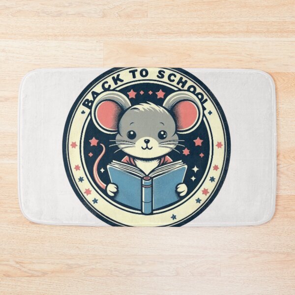 Item preview, Back to school cute mouse reading a book designed and sold by Culmika.