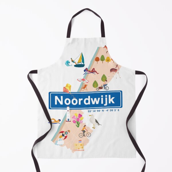 Item preview, "Discover Noordwijk: ESA, Tulips, and Coastal Charm" Map-Inspired Design designed and sold by EMWebDesign.