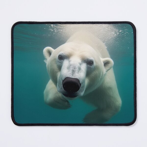 Item preview, polar bear swimming in the sea designed and sold by nokoryna.