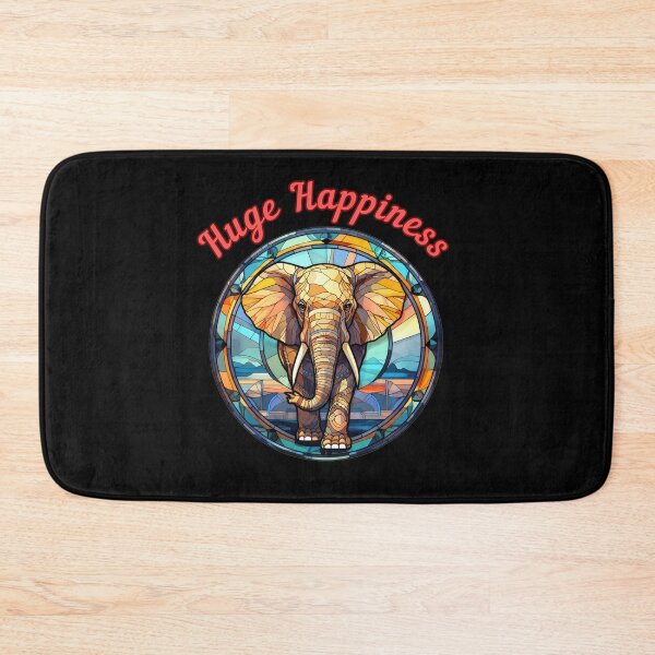 Item preview, Huge Happiness. colorful elephant designed and sold by ElephantVibes.