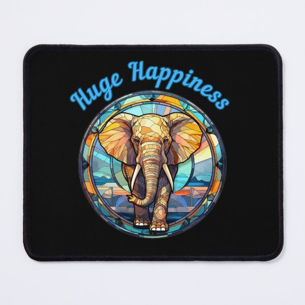 Item preview, Huge Happiness. elephant face designed and sold by ElephantVibes.
