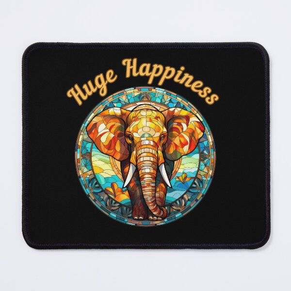 Item preview, Huge Happiness. watercolor elephant designed and sold by ElephantVibes.