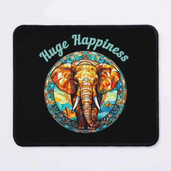 Item preview, Huge Happiness. elephant saying designed and sold by ElephantVibes.