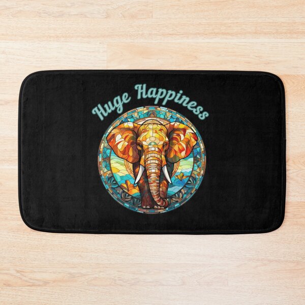 Item preview, Huge Happiness. elephant saying designed and sold by ElephantVibes.