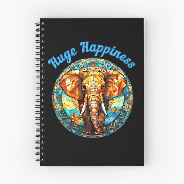 Item preview, Huge Happiness. elephant quote designed and sold by ElephantVibes.