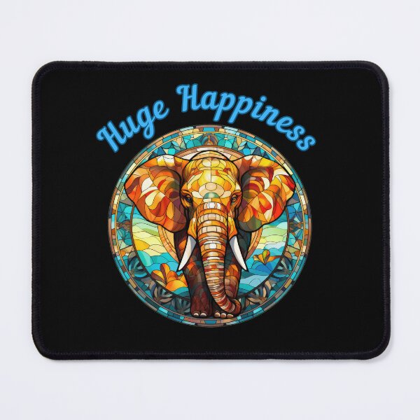 Item preview, Huge Happiness. elephant quote designed and sold by ElephantVibes.