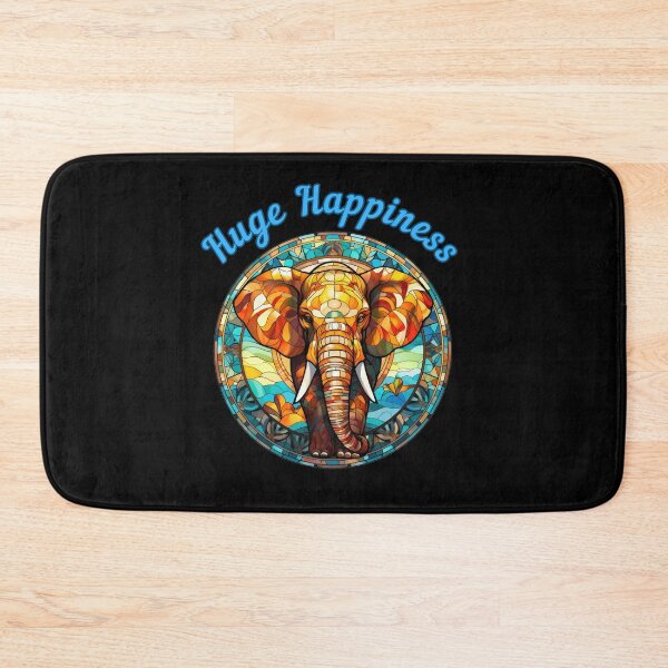 Item preview, Huge Happiness. elephant quote designed and sold by ElephantVibes.