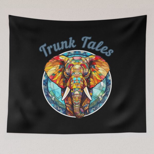 Item preview, Trunk Tales. elephant face designed and sold by ElephantVibes.