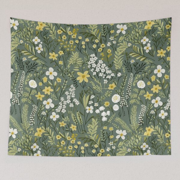 Item preview, Cottagecore Botanical Floral Herbs Plants Berries Pressed Flowers designed and sold by fluffstuffgifts.
