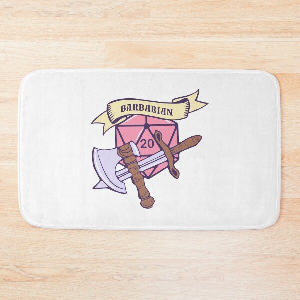Item preview, DnD Barbarian D20 designed and sold by sunburstrpg.